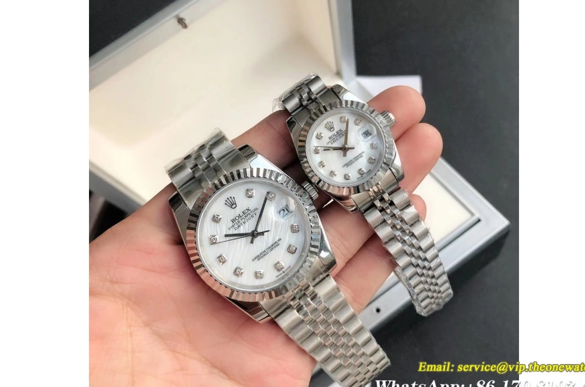 GDF MY8215 SS Dia Datejust SS 28mm White 36 Jub 0312
